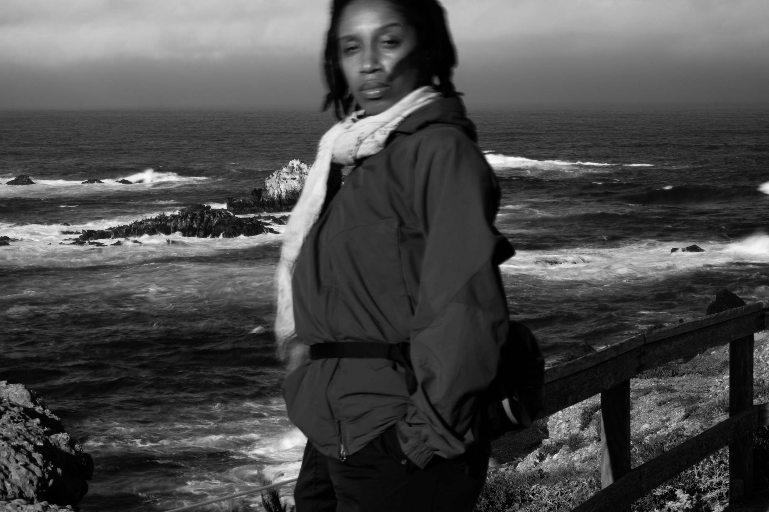 Brianna exploring Big Sur